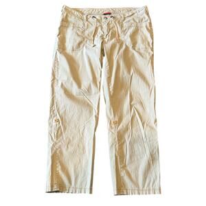 The North Face Women's Khaki Tech Wear Noble Stretch Roll Up Pant Size 14